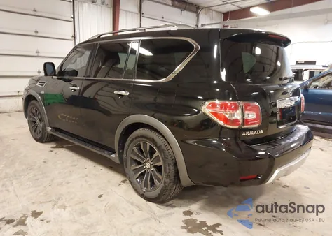 2017 Nissan Armada Platinum z USA, uszkodzony, nr VIN JN8AY2NEXH9707812